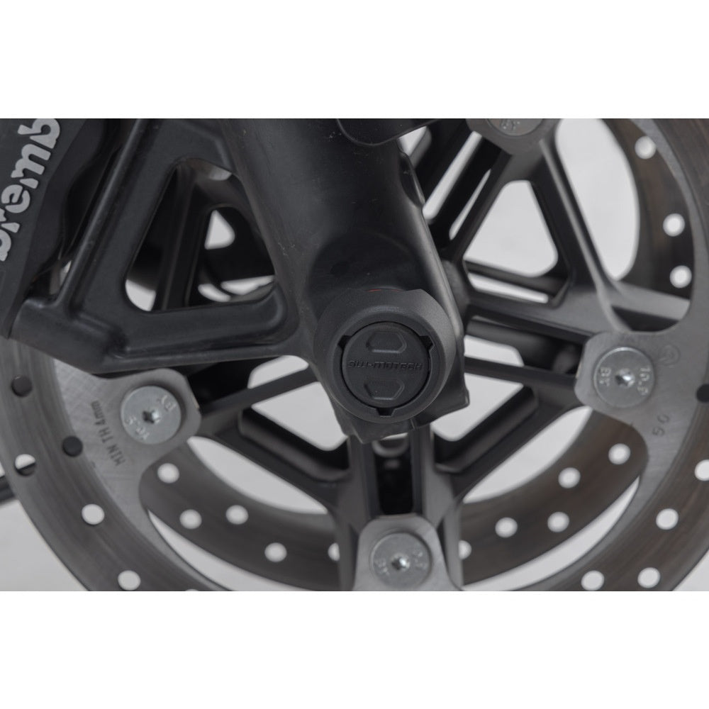 SW-Motech SW-STP1817610000-B Front Axle Slider Set Black for Harley-Davidson Pan America 21-Up