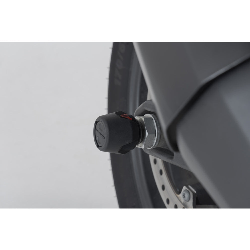 SW-Motech SW-STP1817610100-B Rear Axle Slider Set Black for Harley-Davidson Pan America 21-Up