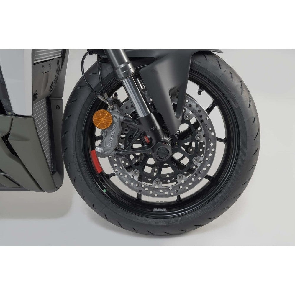 SW-Motech SW-STP2217610201-B Front Axle Slider Set Black for Ducati Panigale/Streetfighter/Diavel 1260/XDiavel Models