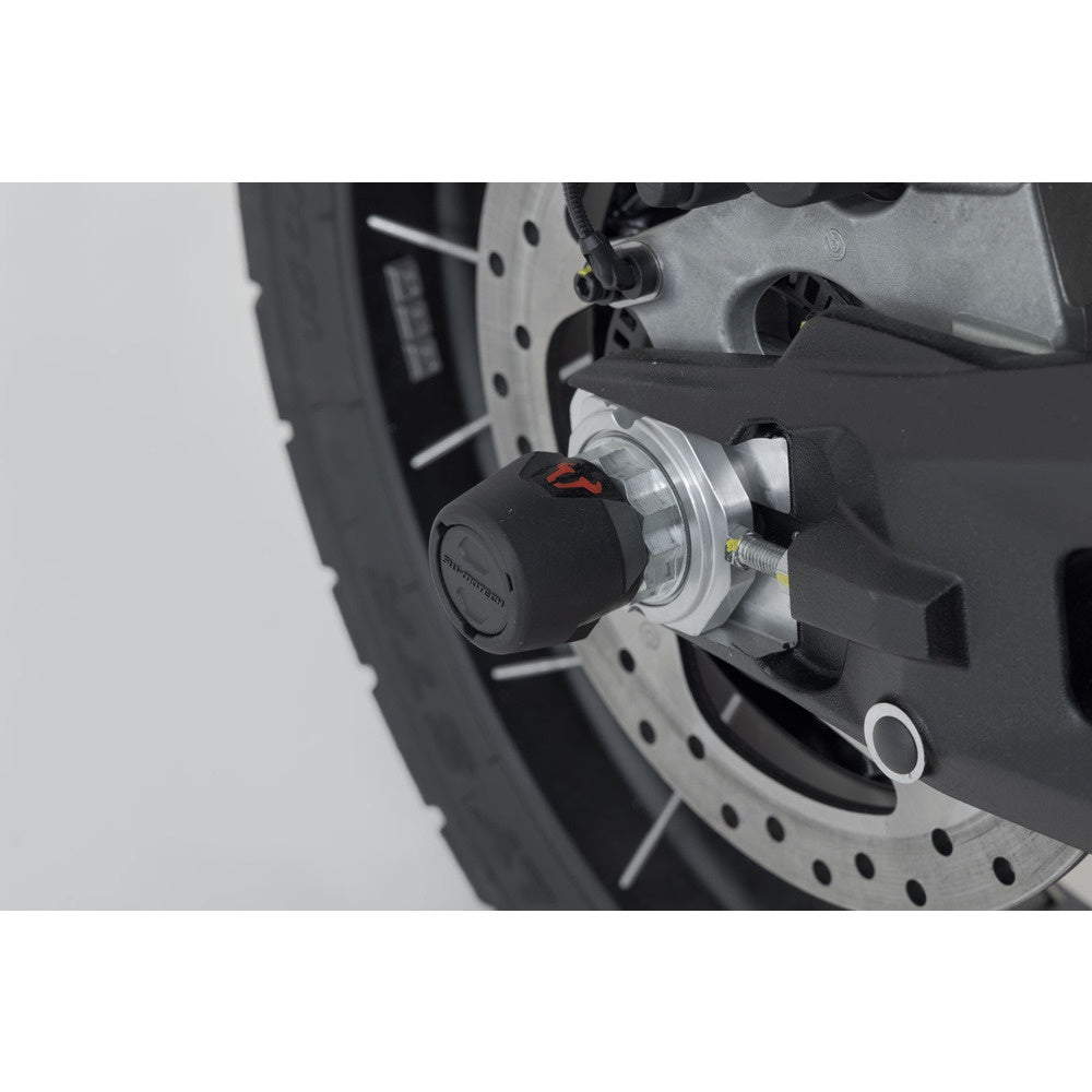 SW-Motech SW-STP2217610302-B Rear Axle Slider Set Black for Ducati Monster/Panigale/Multistrada/Hypermotard/Hyperstada/DesertX Models