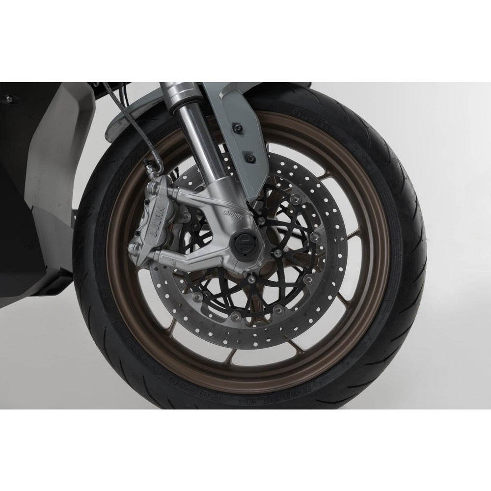 SW-Motech SW-STP2917610100-B Front Axle Slider Set Black for Zero SR-F 19-Up