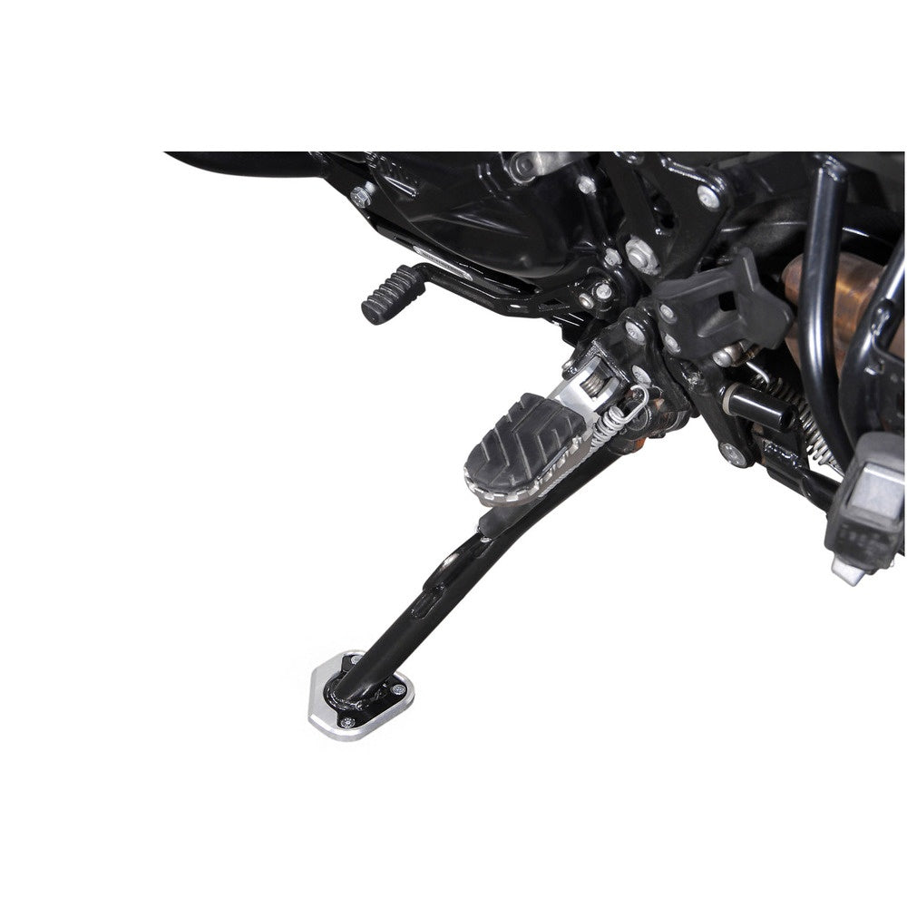 SW-Motech SW-STS0710210101-S Side Stand Foot Extension Black/Silver for BMW F 800 GS 08-18/F 800 GS Adventure 13-18/Husqvarna TR 650 Strada/TR 650 Terra 12-15
