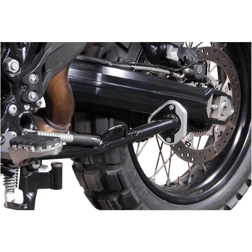 SW-Motech SW-STS0710210101-S Side Stand Foot Extension Black/Silver for BMW F 800 GS 08-18/F 800 GS Adventure 13-18/Husqvarna TR 650 Strada/TR 650 Terra 12-15