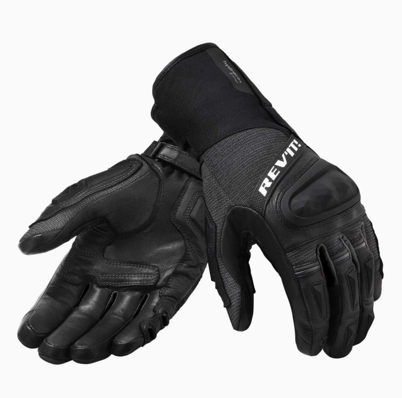 REV'IT! Sand 4 H2O Black Gloves [Size:MD] [INTERNAL]