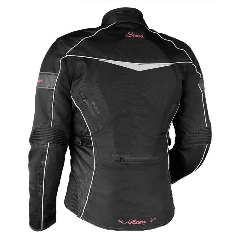 MotoDry Siena Black/Magenta Textile Womens Jacket