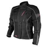 MotoDry Siena Black/Magenta Textile Womens Jacket