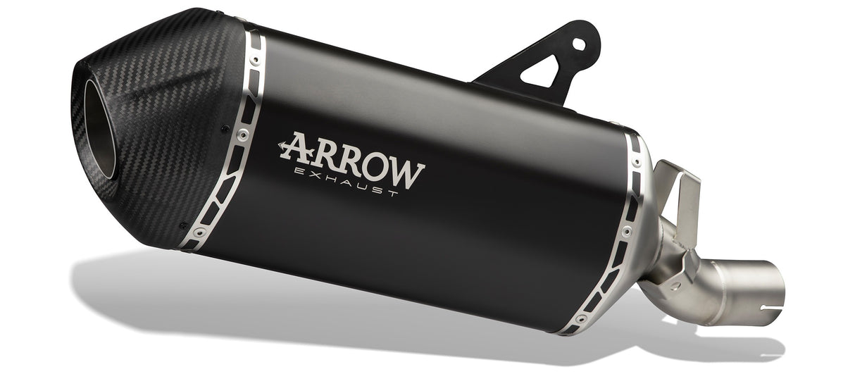Arrow 72001SKN Sonora Dark Titanium Slip-On Muffler w/Carbon End Cap for KTM 1290 SuperAdventure S/1290 SuperAdventure R 21-24/1390 SuperAdventure S/1390 SuperAdventure R 25-Up