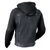 MotoDry Stone Denim Black Textile Hoodie Jacket