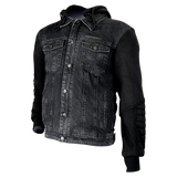 MotoDry Stone Denim Black Textile Hoodie Jacket