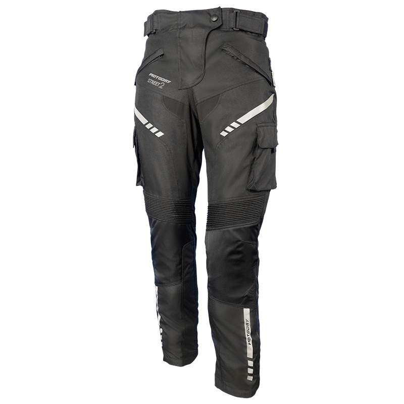 MotoDry Street 2 Black Textile Womens Pants