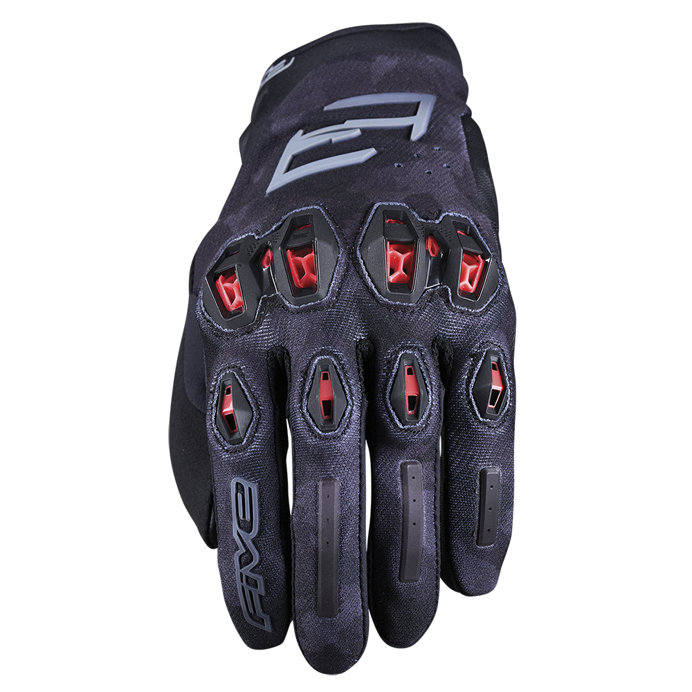 Five Stunt Evo 2 Camo Black/Red Gloves