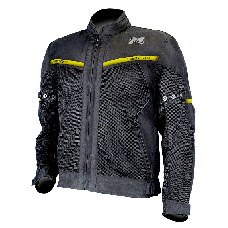 MotoDry Summer-Vent Black/Hi-Viz Textile Jacket