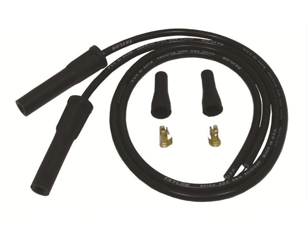 Taylor Cable Products TAY-10085 8mm 36" Universal Spark Plug Wire Set Black for Evolution Style Engines