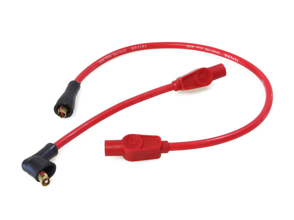 Taylor Cable Products TAY-10232 8mm Spark Plug Wire Set Red for Touring 80-98/Sportster 86-03