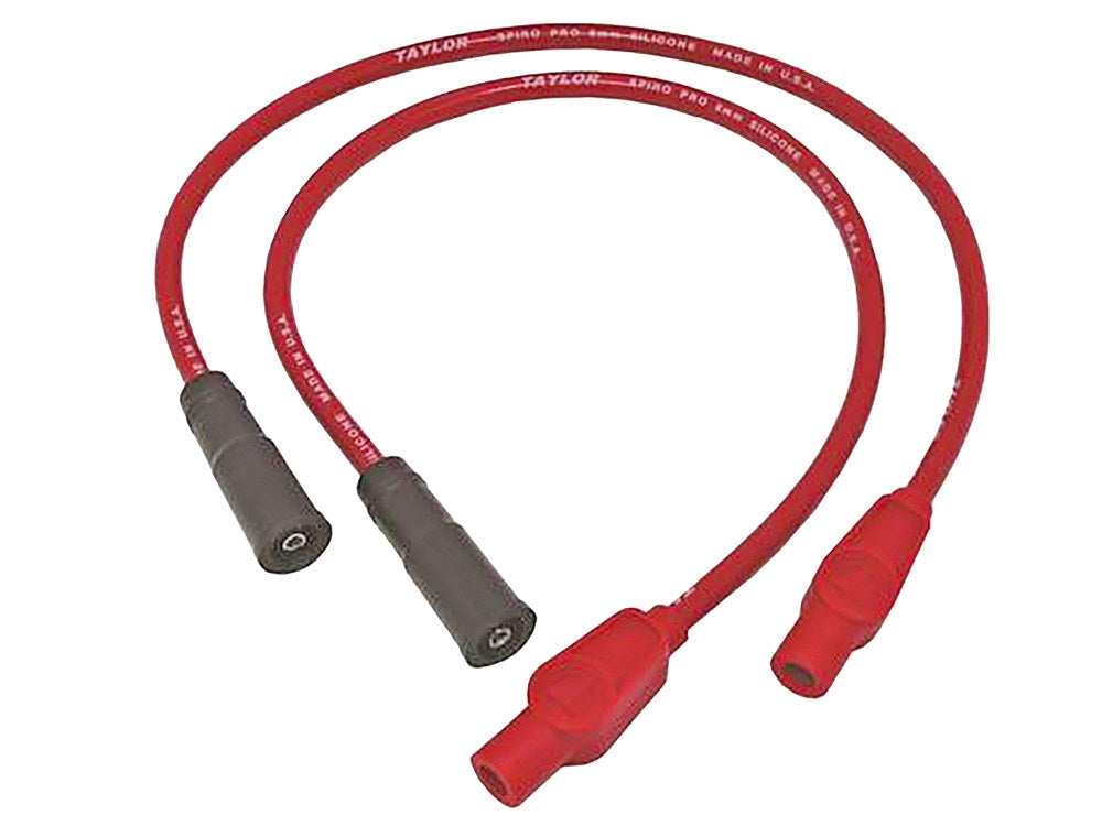 Taylor Cable Products TAY-10234 8mm Spark Plug Wire Set Red for Touring 99-08 w/EFI/Sportster 04-06