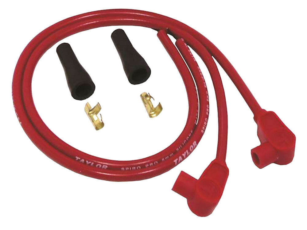 Taylor Cable Products TAY-10251 8mm 24" Universal Spark Plug Wire Set Red for Evolution Style Engines