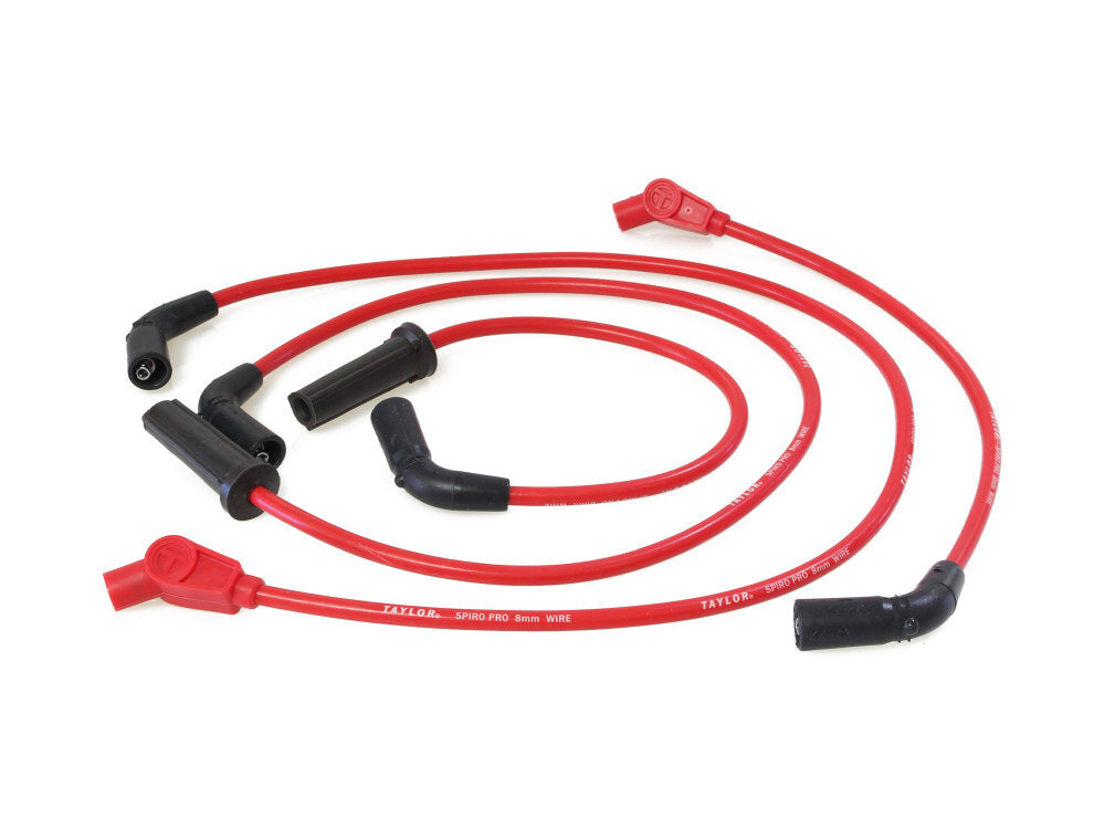 Taylor Cable Products TAY-10268 8mm Spark Plug Wire Set Red for Touring 17-Up