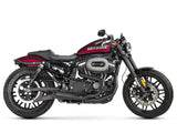 Two Brothers Racing TBR-005-4580199-BLK Comp-S 2-1 Exhaust System Black w/Carbon Fiber End Cap for Sportster 14-21