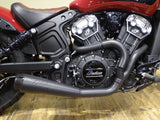 Two Brothers Racing TBR-005-4610199-BLK Comp-S 2-1 Exhaust System Black w/Carbon Fiber End Cap for Indian Scout 17-Up/Victory Octane 2017