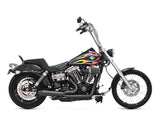 Two Brothers Racing TBR-005-4690199-BLK Megaphone Gen II 2-1 Exhaust System Black for Dyna 06-17