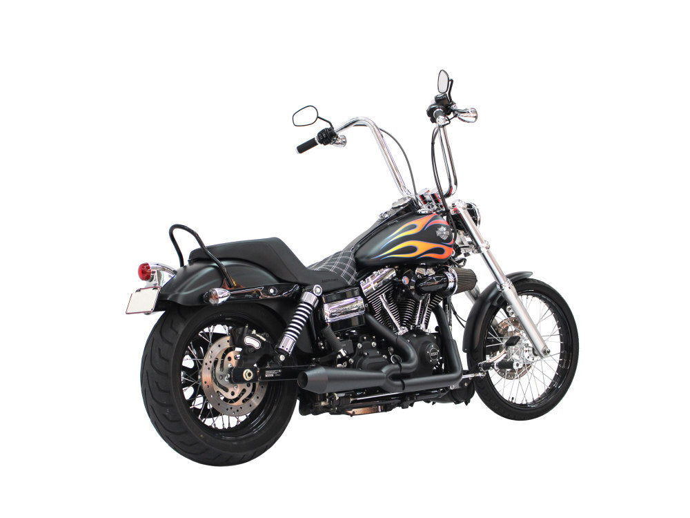 Two Brothers Racing TBR-005-4690199-BLK Megaphone Gen II 2-1 Exhaust System Black for Dyna 06-17