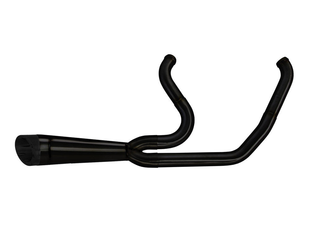 Two Brothers Racing TBR-005-4870199-BLK Shorty Turnout 2-1 Exhaust System Black for Touring 17-Up