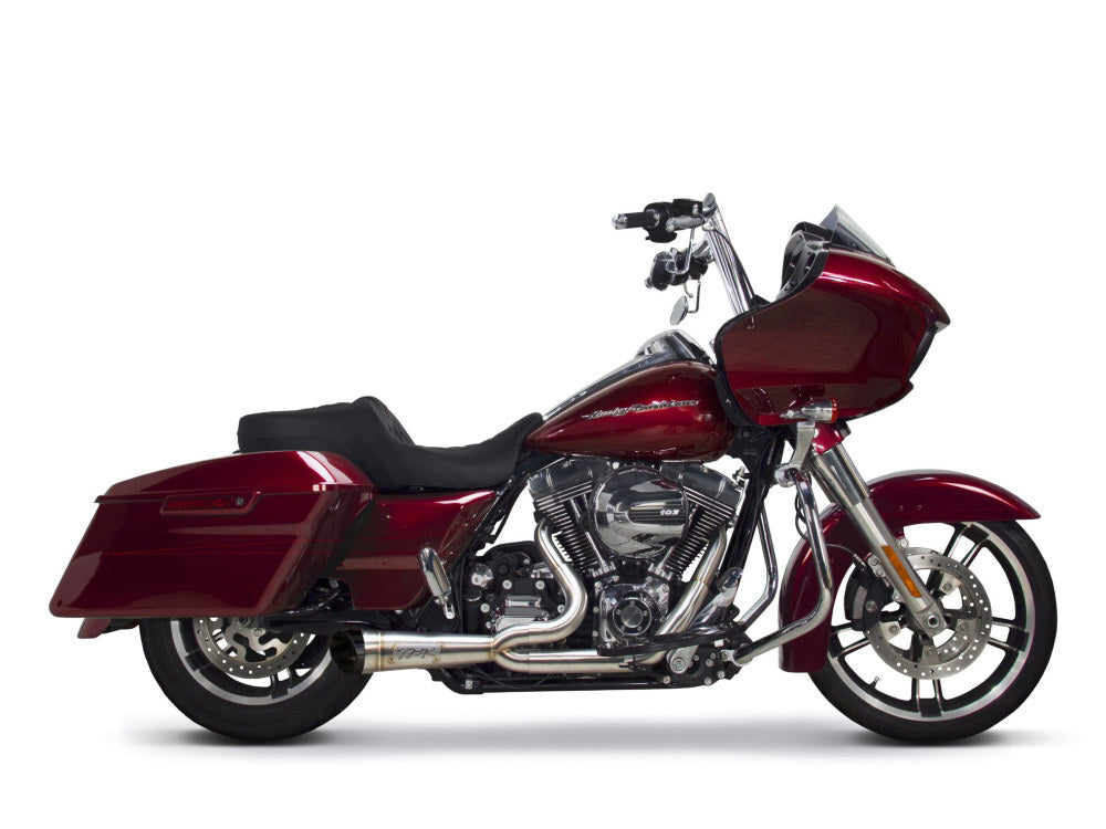 Two Brothers Racing TBR-005-4950199 Shorty Turnout 2-1 Exhaust System Stainless Steel for Touring 09-16