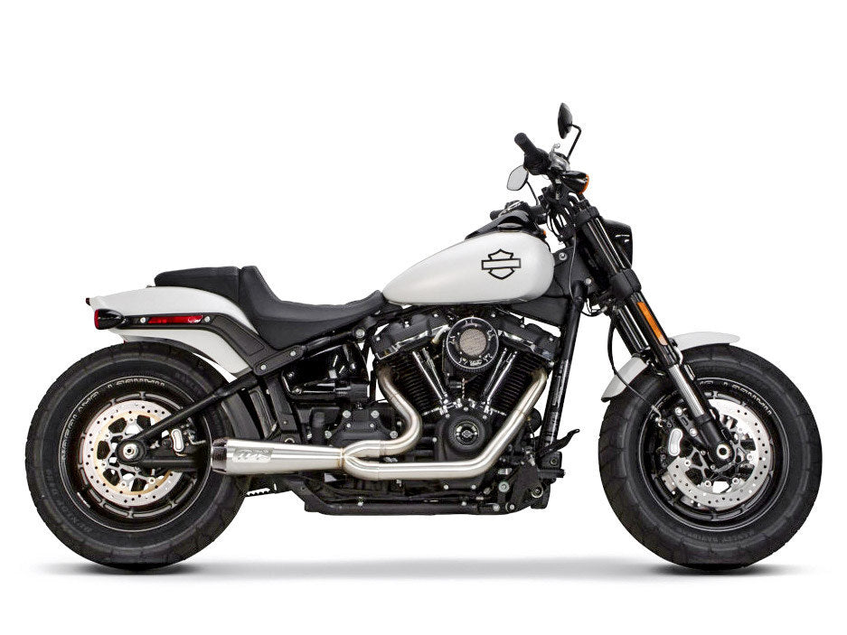 Two Brothers Racing TBR-005-4960199 Comp-S 2-1 Exhaust System Stainless Steel w/Carbon Fiber End Cap for Softail 18-Up w/Non-240 Rear Tyre