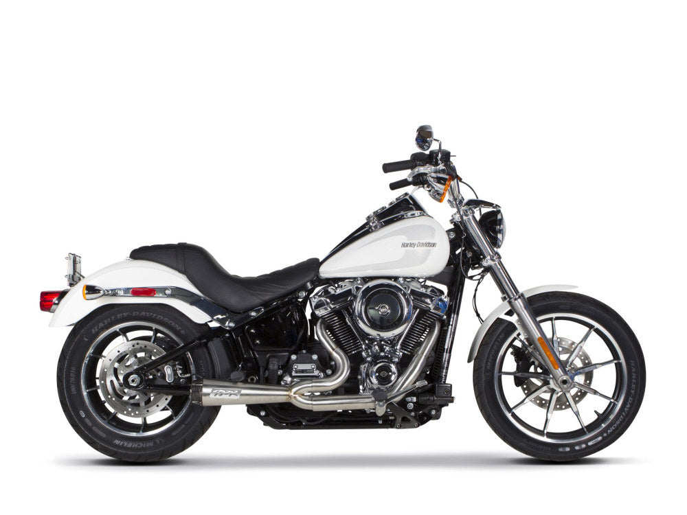 Two Brothers Racing TBR-005-4960199 Comp-S 2-1 Exhaust System Stainless Steel w/Carbon Fiber End Cap for Softail 18-Up w/Non-240 Rear Tyre