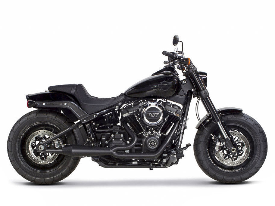 Two Brothers Racing TBR-005-4970199-BLK Megaphone Gen II 2-1 Exhaust System Black for Softail 18-Up w/Non-240 Rear Tyre