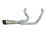 Two Brothers Racing TBR-005-5120199 Shorty Turnout 2-1 Exhaust System Stainless Steel w/Black End Cap for Softail 18-Up