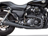 Two Brothers Racing TBR-005-5160199-BLK Comp-S 2-1 Exhaust System Black w/Carbon Fiber End Cap for Street 500/750A 15-20