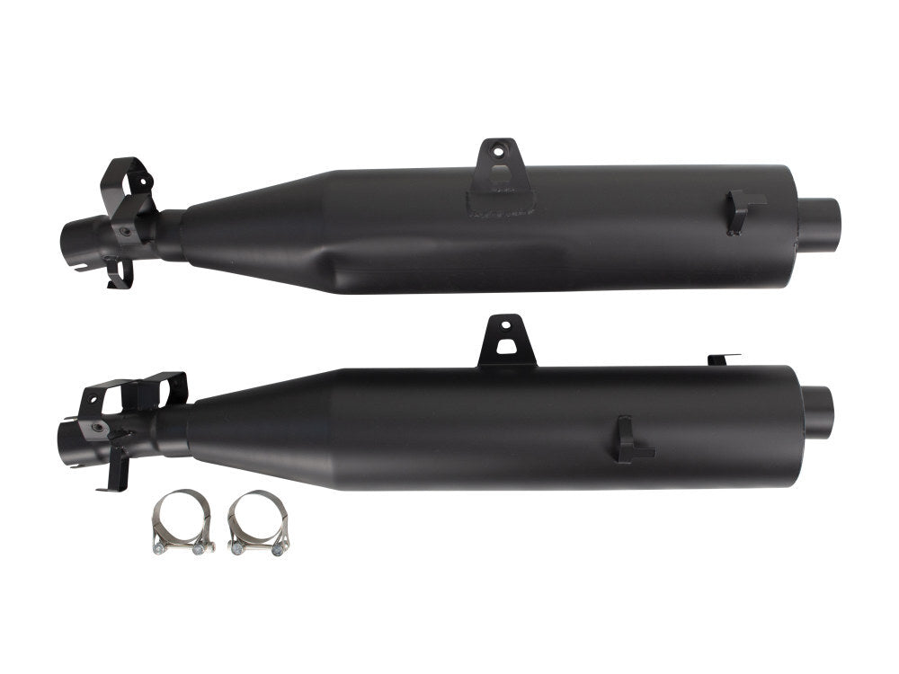 Two Brothers Racing TBR-005-5200499D-BLK 4" Slip-On Mufflers Black Cerakote for Honda Goldwing 18-Up