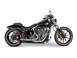 Two Brothers Racing TBR-005-5210199 Comp-S 2-1 Exhaust Stainless Steel w/Carbon Fiber End Cap for Softail 00-17/Rocker/Breakout 13-17