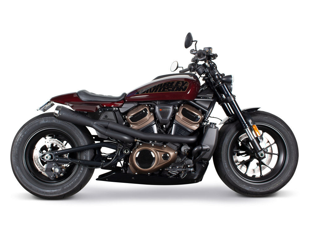 Two Brothers Racing TBR-005-5410199-BLK Comp-S 2-1 Exhaust Black w/Carbon Fiber End Cap for Sportster S 21-Up