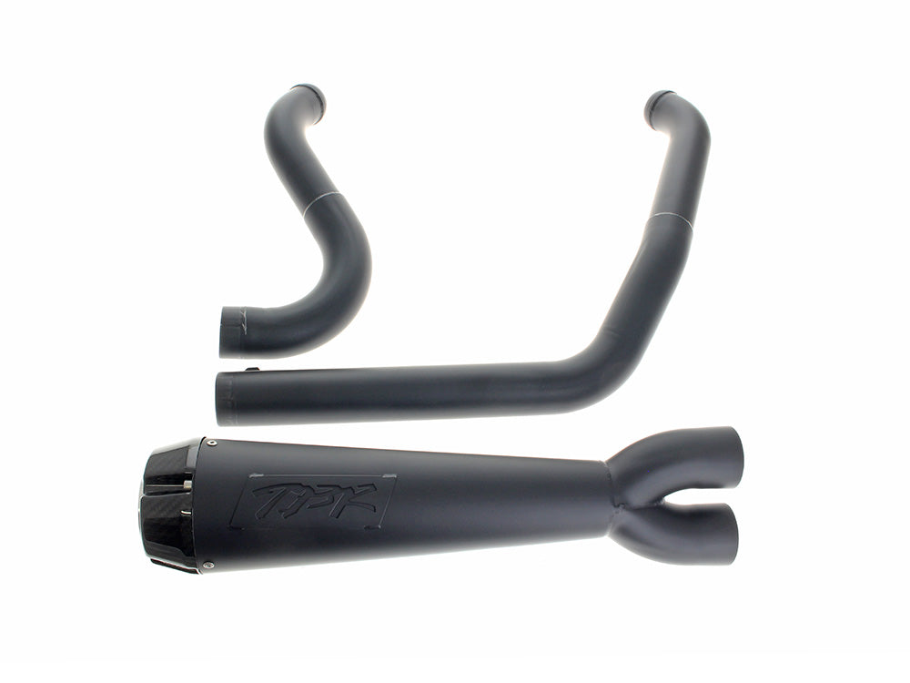 Two Brothers Racing TBR-005-5660199-BLK Comp-S 2-1 Exhaust Black w/Carbon Fiber End Cap for Harley-Davidson Softail Breakout/Fat Boy 25-Up