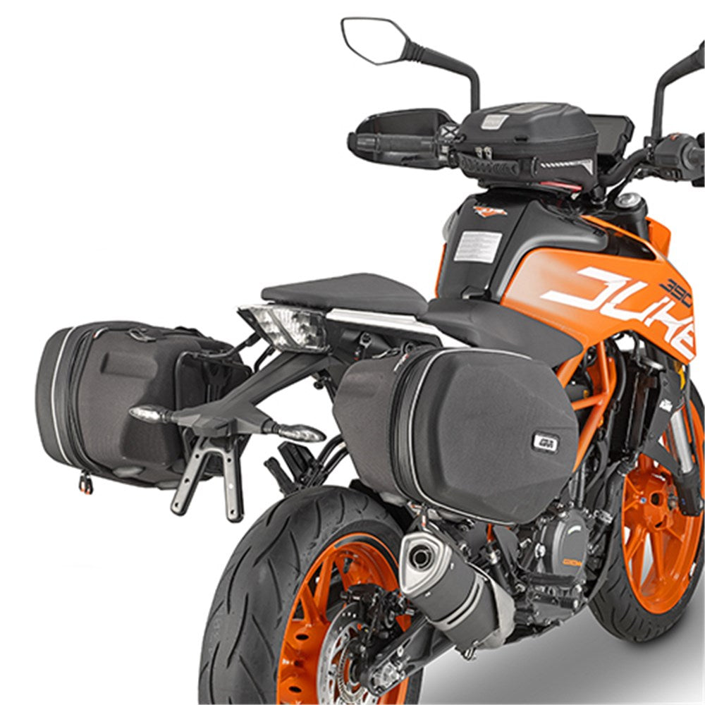 Givi TE7707 Saddlebag Holders for KTM Duke 125/Duke 390 17-23 w/ST609 Sport-T Easylock Side Bags