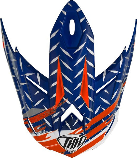 THH T710X Assault Blue/Orange Helmet - EasyR