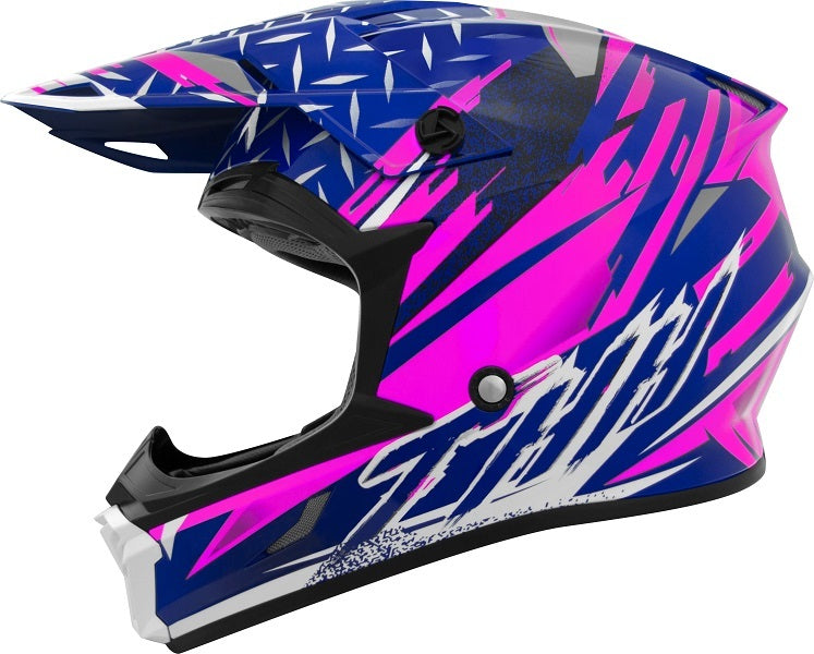 THH T710X Assault Pink/Blue Helmet