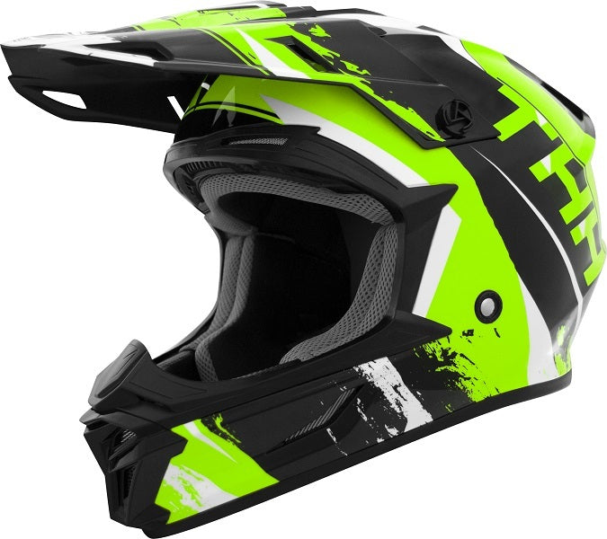 THH T710X Rage Black/Green Helmet