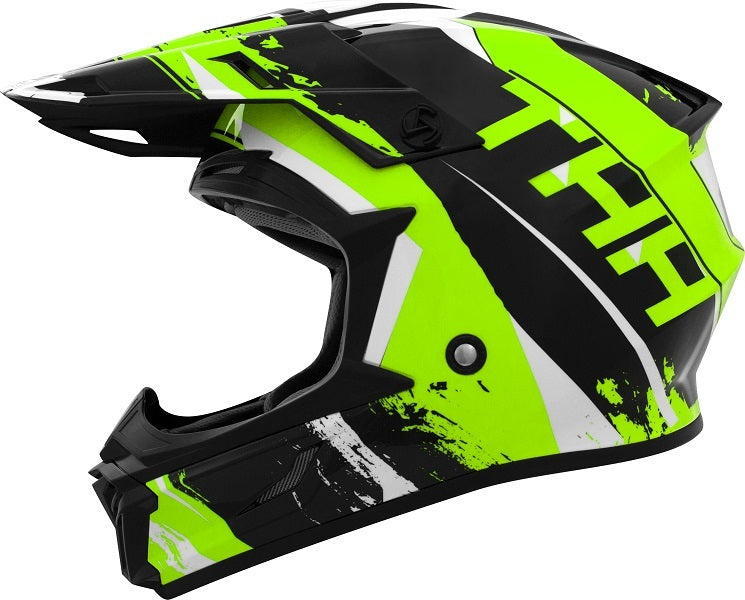 THH T710X Rage Black/Green Helmet