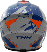 THH T710X Rage Matte Blue/Orange Youth Helmet