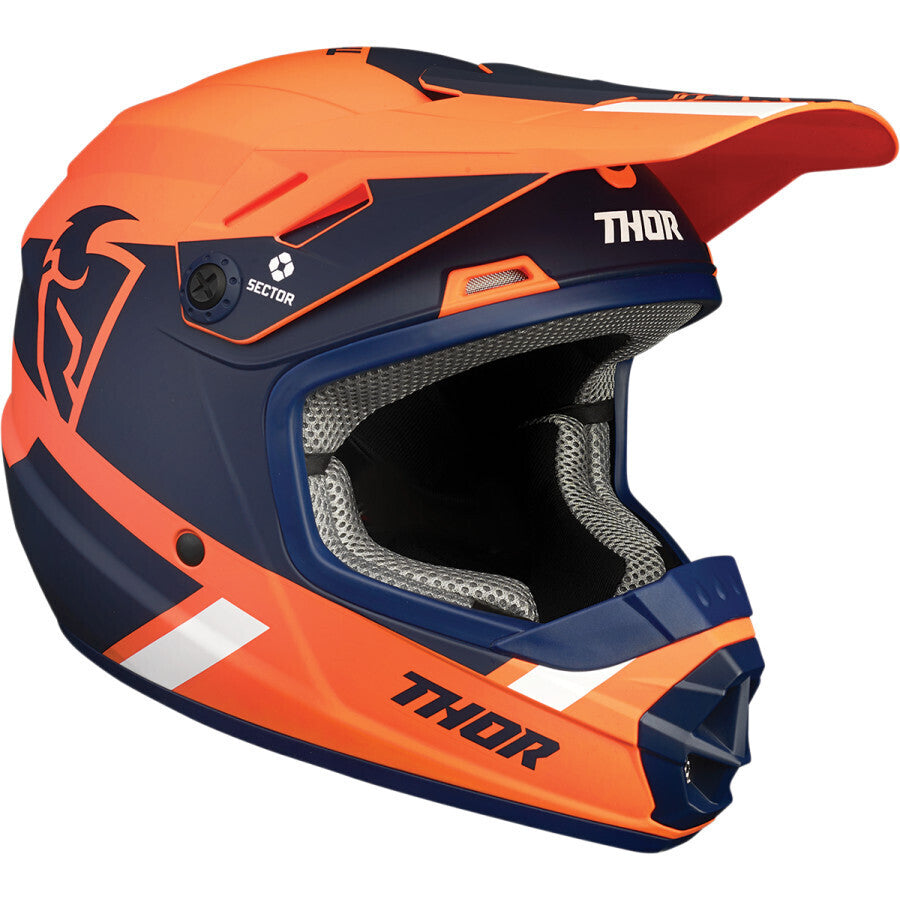 Thor 2024 Sector MIPS Split Orange/Navy Youth Helmet