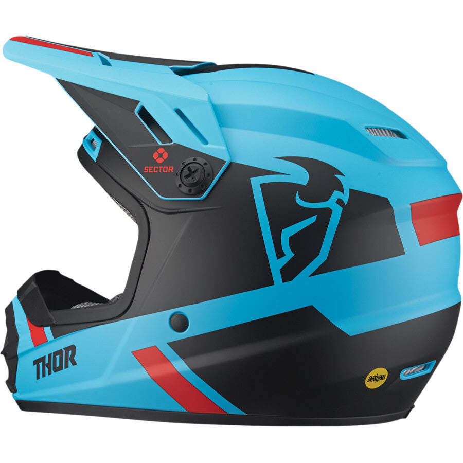 Thor 2024 Sector MIPS Split Blue/Black Youth Helmet