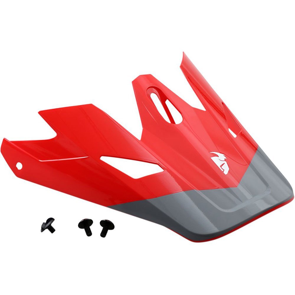 Thor Replacement Visor Peak for Sector Helmets Bomber Red/Charcoal