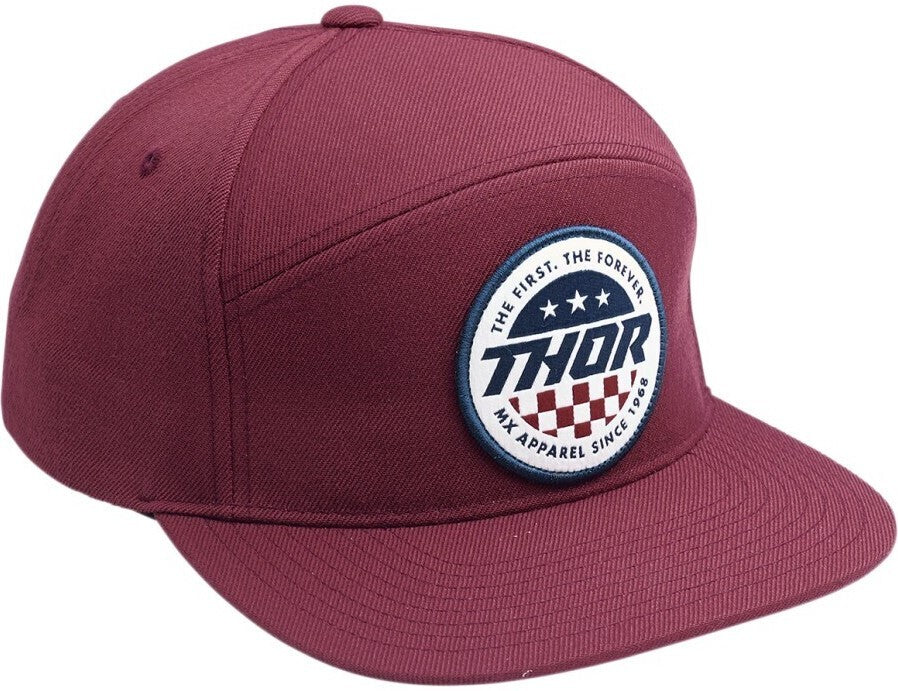 Thor Patriot Snapback Hat Burgundy