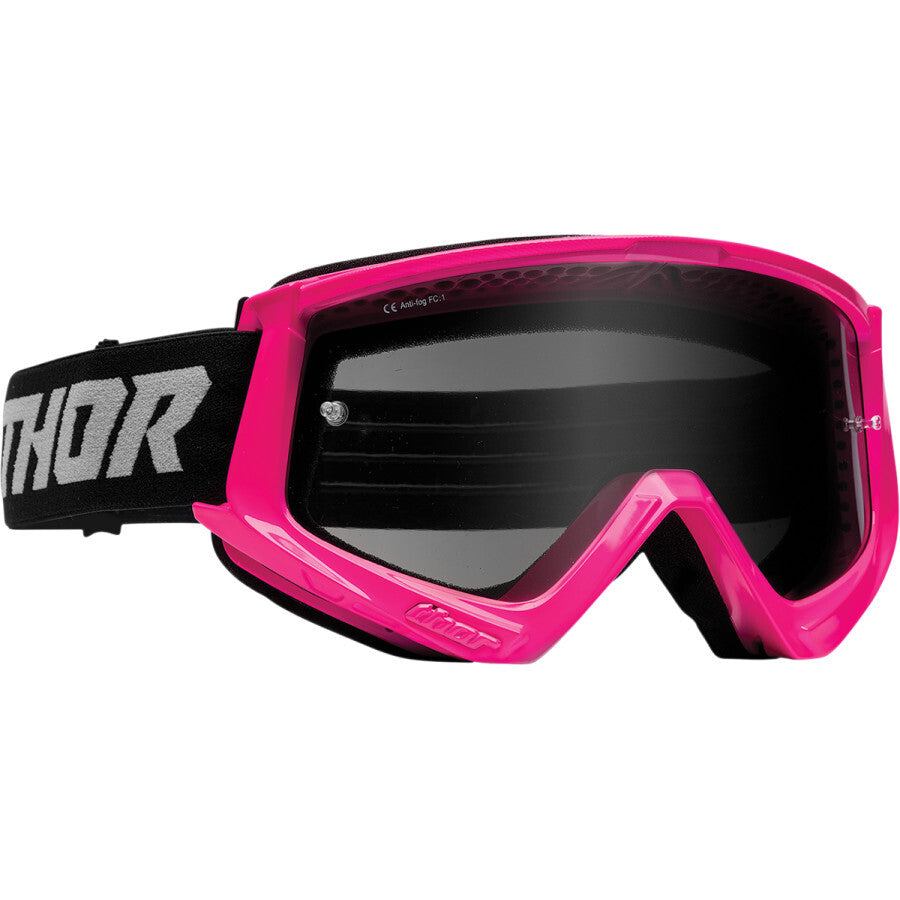 Thor Combat Racer Sand Goggles Fluro Pink/Grey