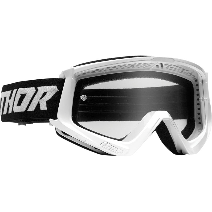 Thor Combat Racer Goggles White/Black