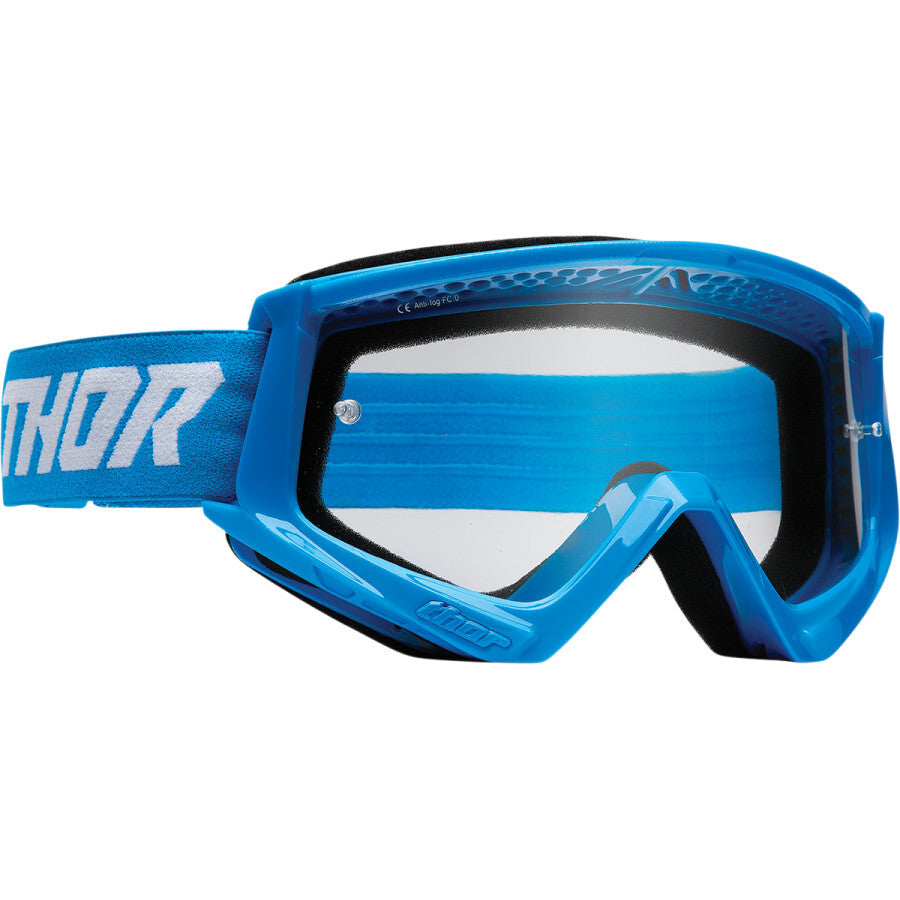 Thor Combat Racer Goggles Blue/White