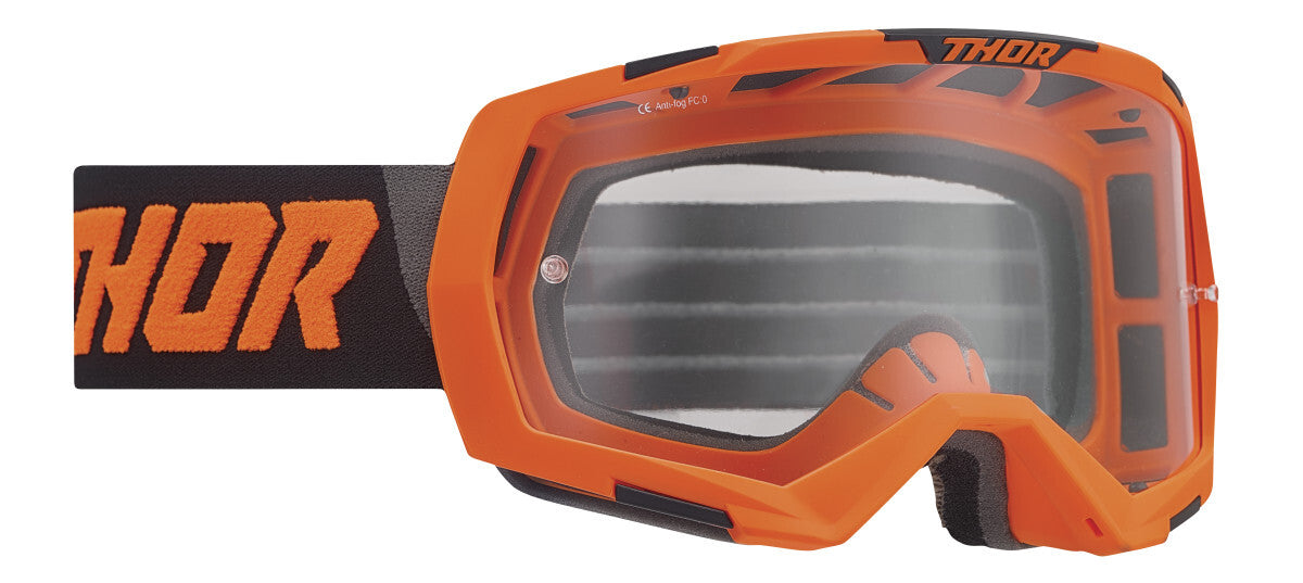 Thor Regiment Goggles Fluro Orange/Black w/Clear Lens